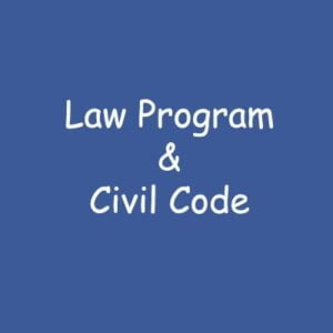 Law Program & Civil Code Law Program & Civil Code